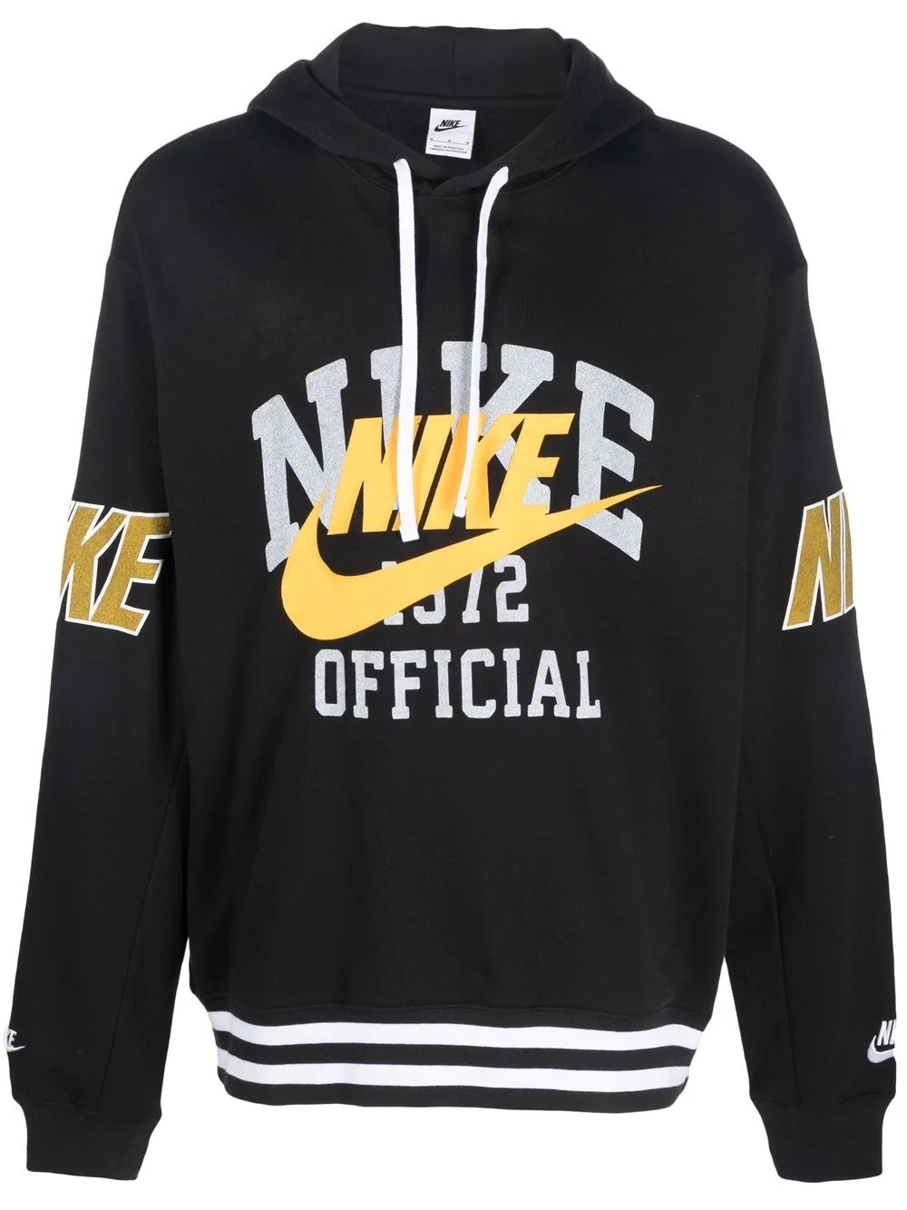 logo-print hoodie - 1