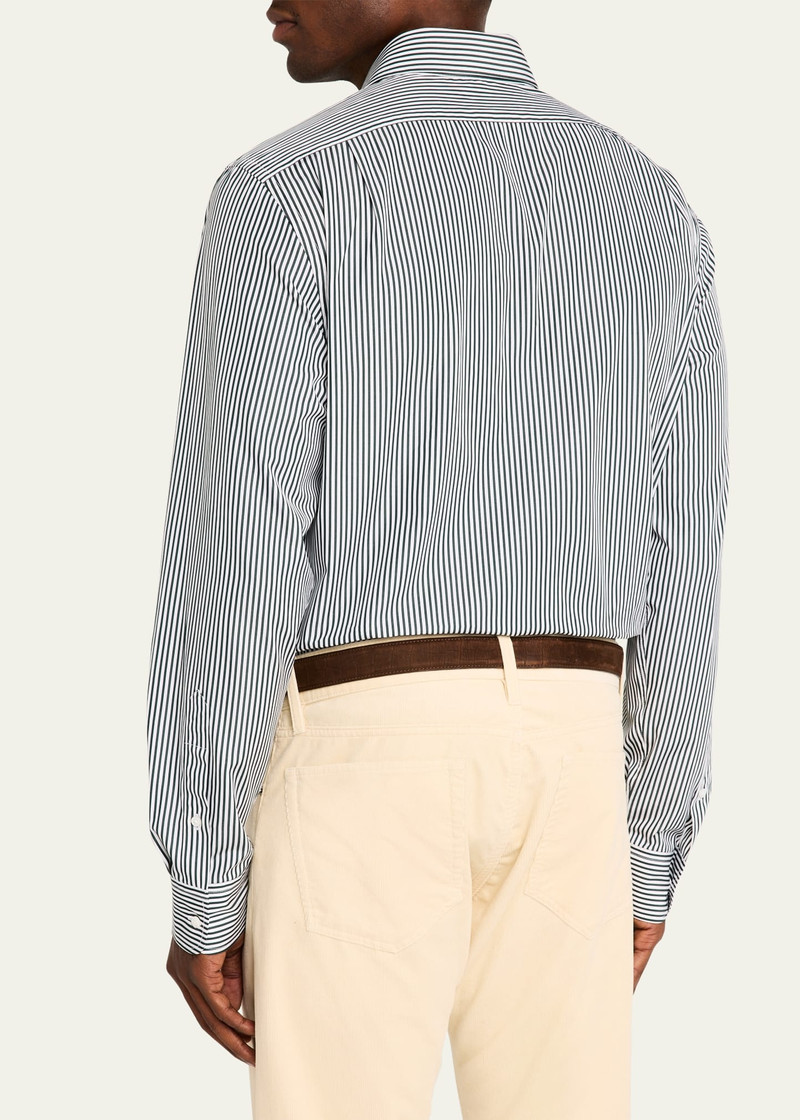 Men's Aston Striped Poplin Sport Shirt 3