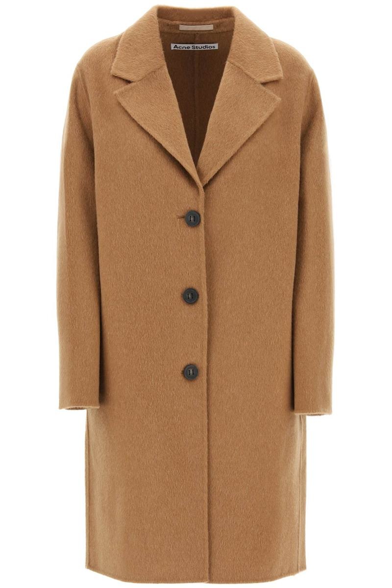 Acne Studios MIDI WOOL AND ALPACA COAT - 1