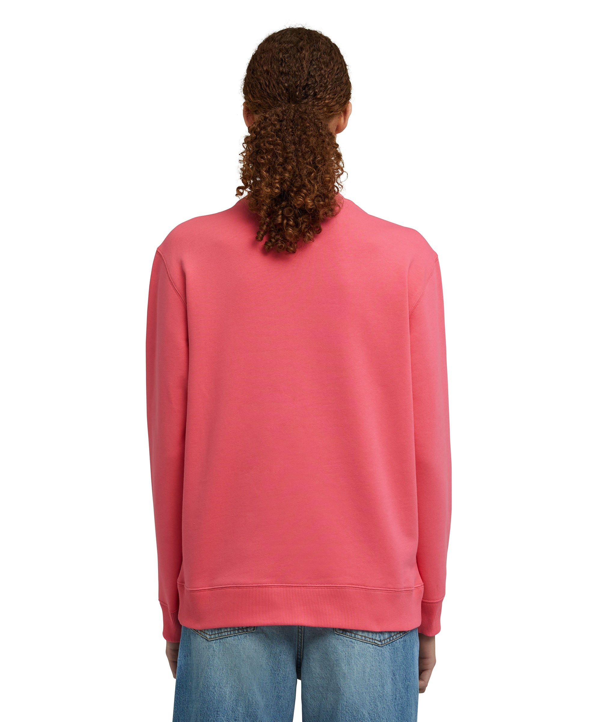 Solid color cotton crewneck sweatshirt with MSGM logo - 4