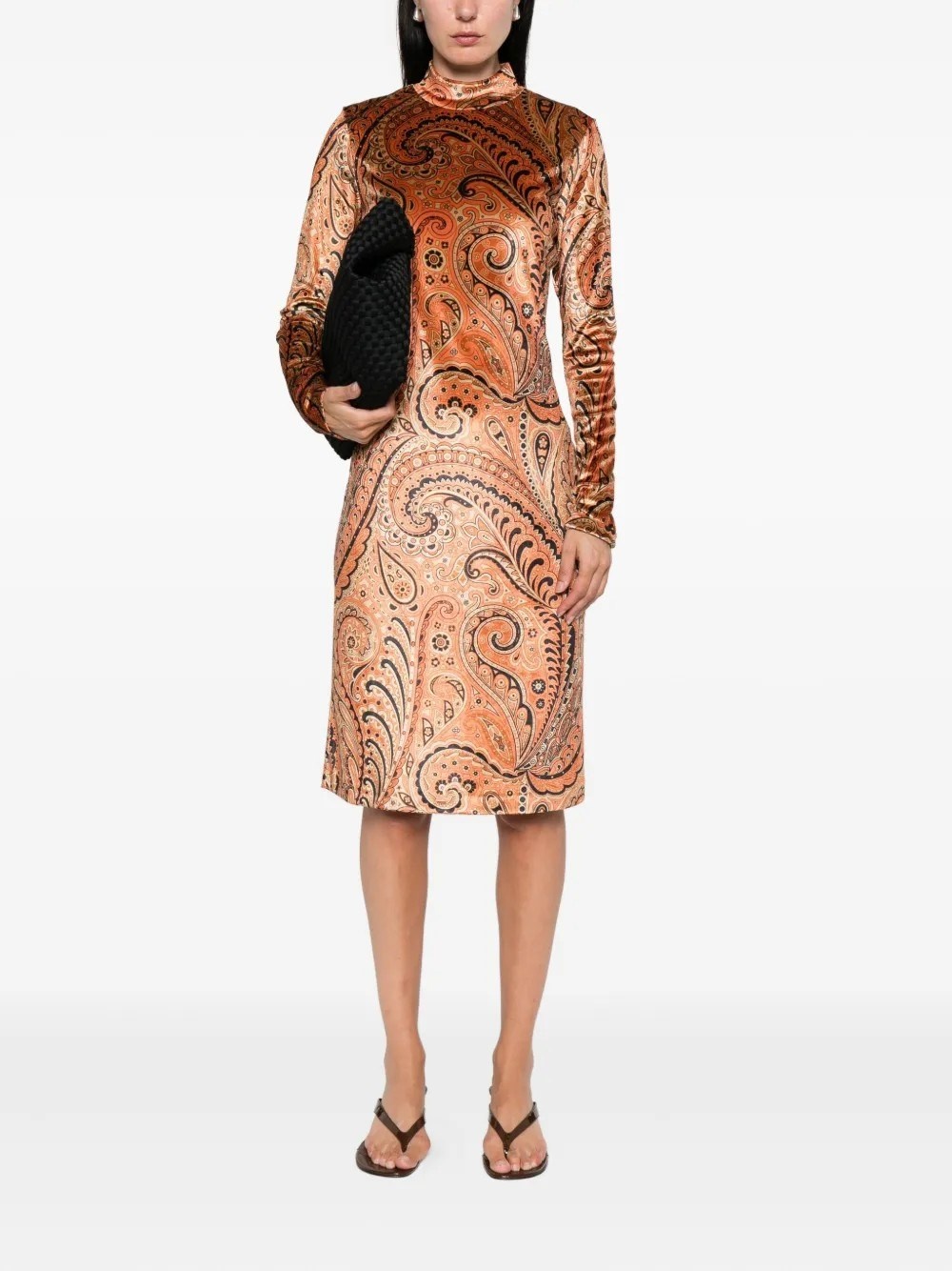 PAISLEY PRINT DRESS - 2