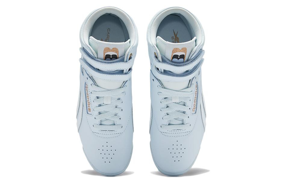 (WMNS) Reebok Freestyle High x Cardi B 'Glass Blue' GV6615 - 4