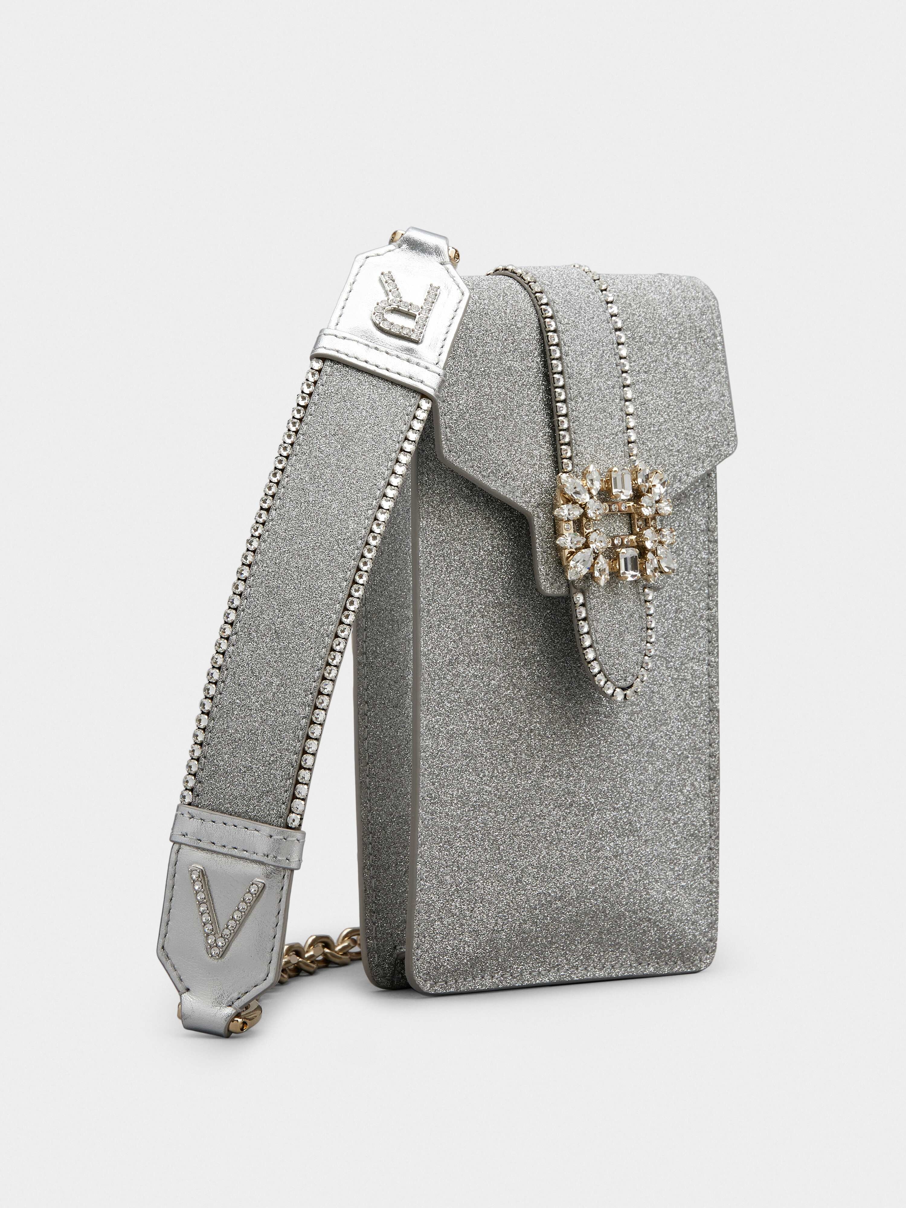 Miss Vivier Pocket Phone Holder in Fabric - 2