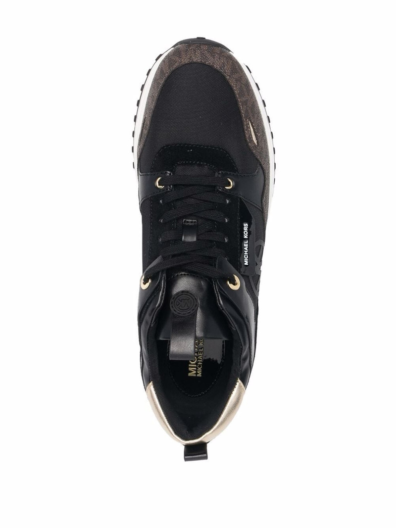 Theo monogram-print low-top sneakers 4