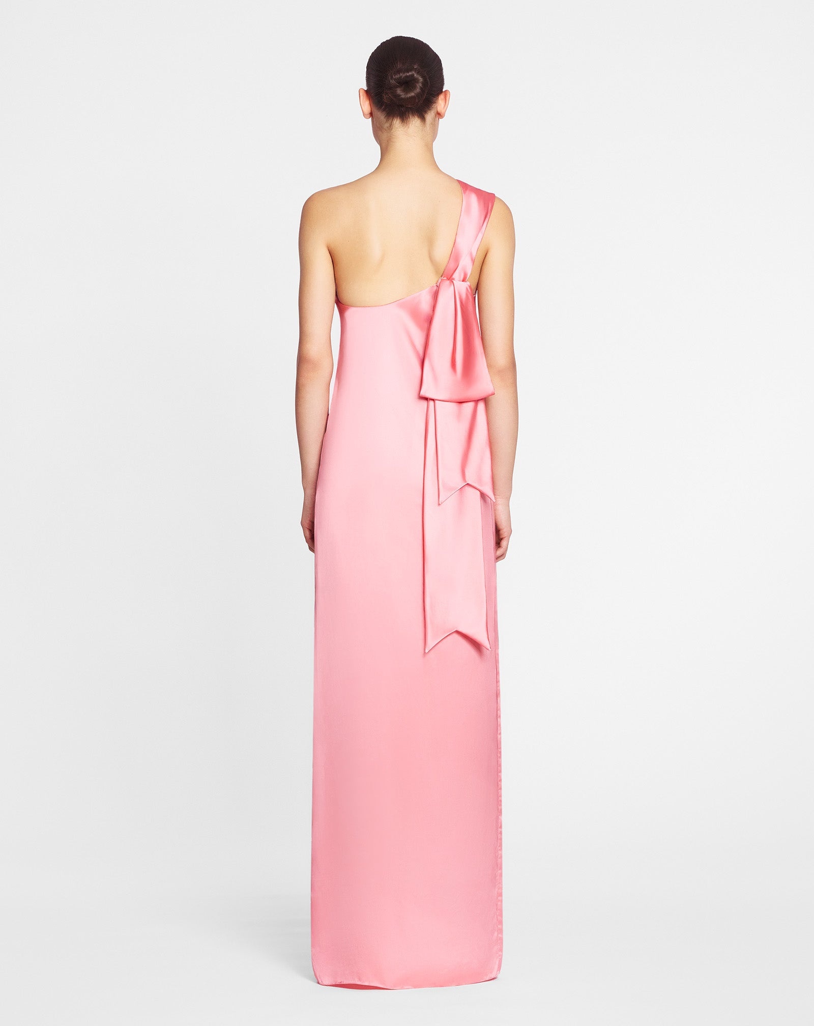 LONG ASYMMETRICAL DRESS WITH A RIBBON DETAIL - 2