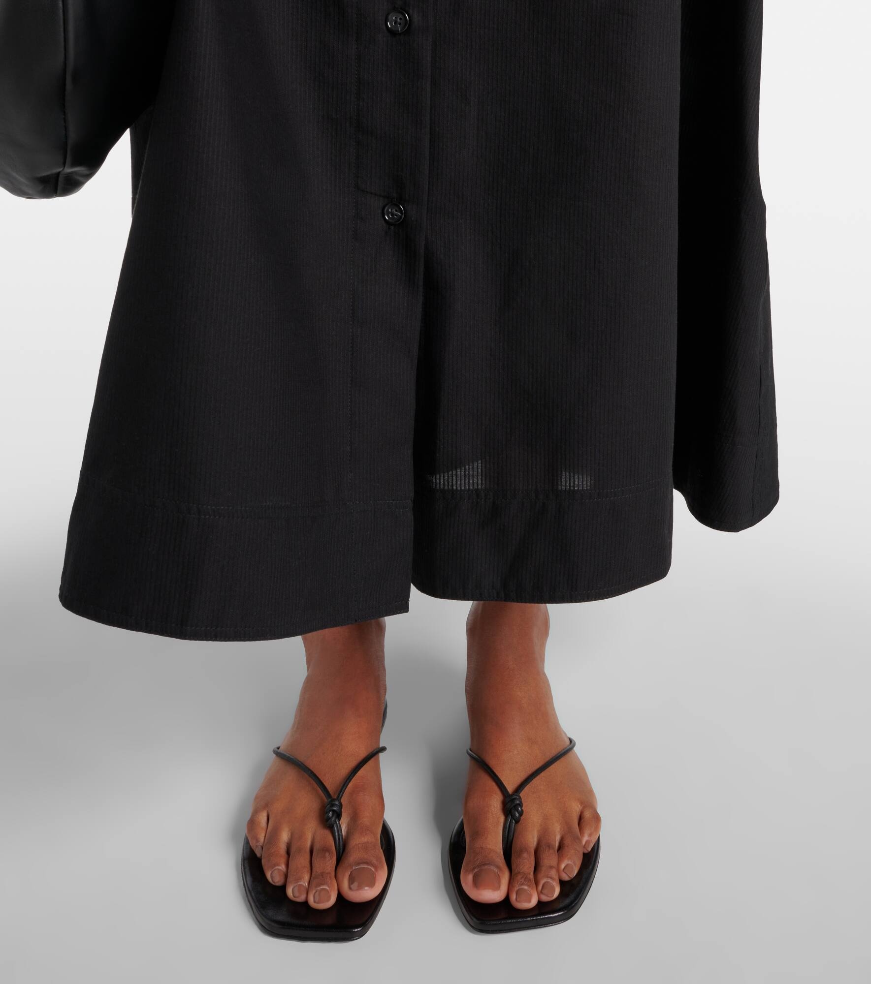The Knot leather thong sandals - 4
