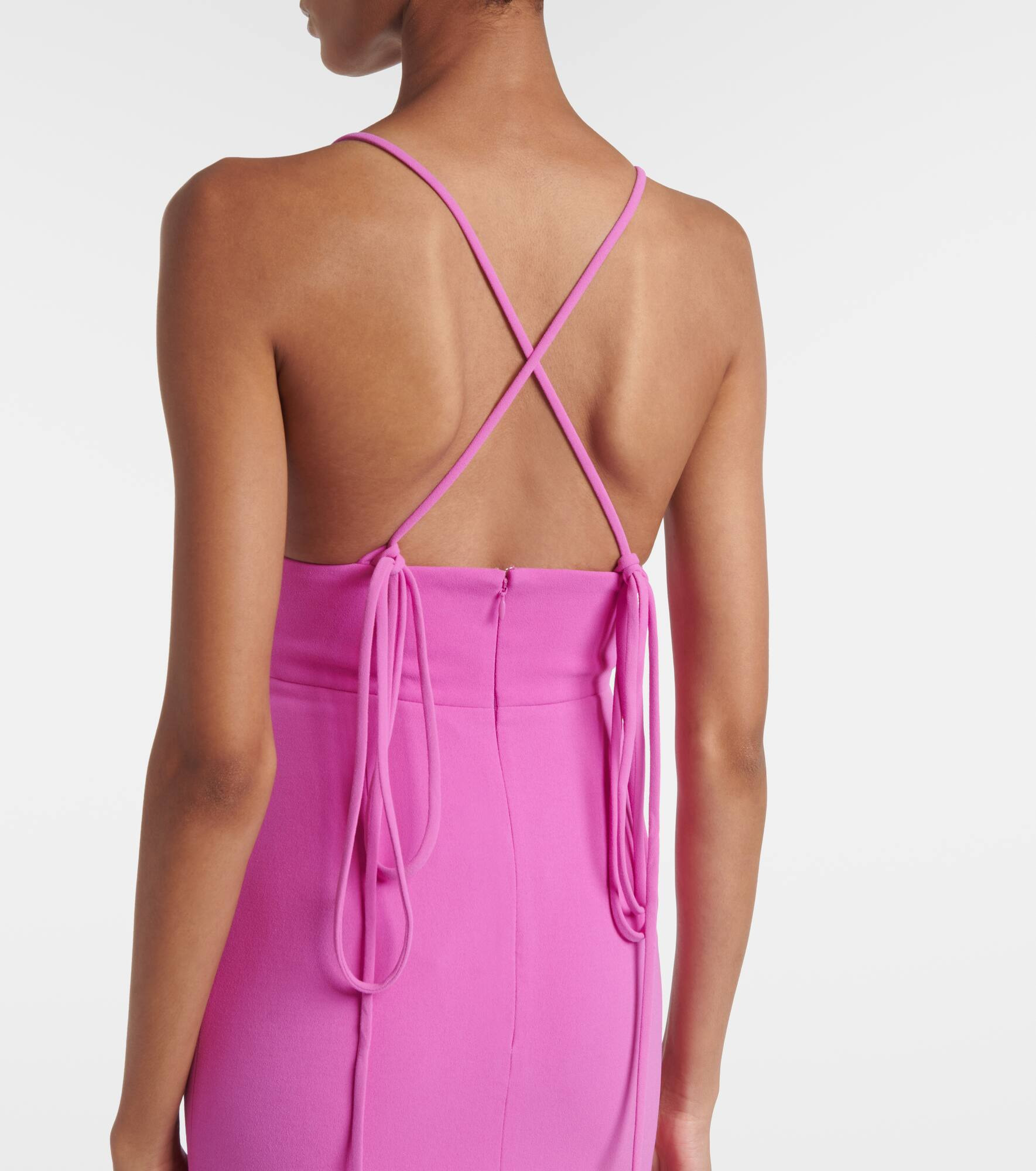 Milly cutout crêpe maxi dress - 5