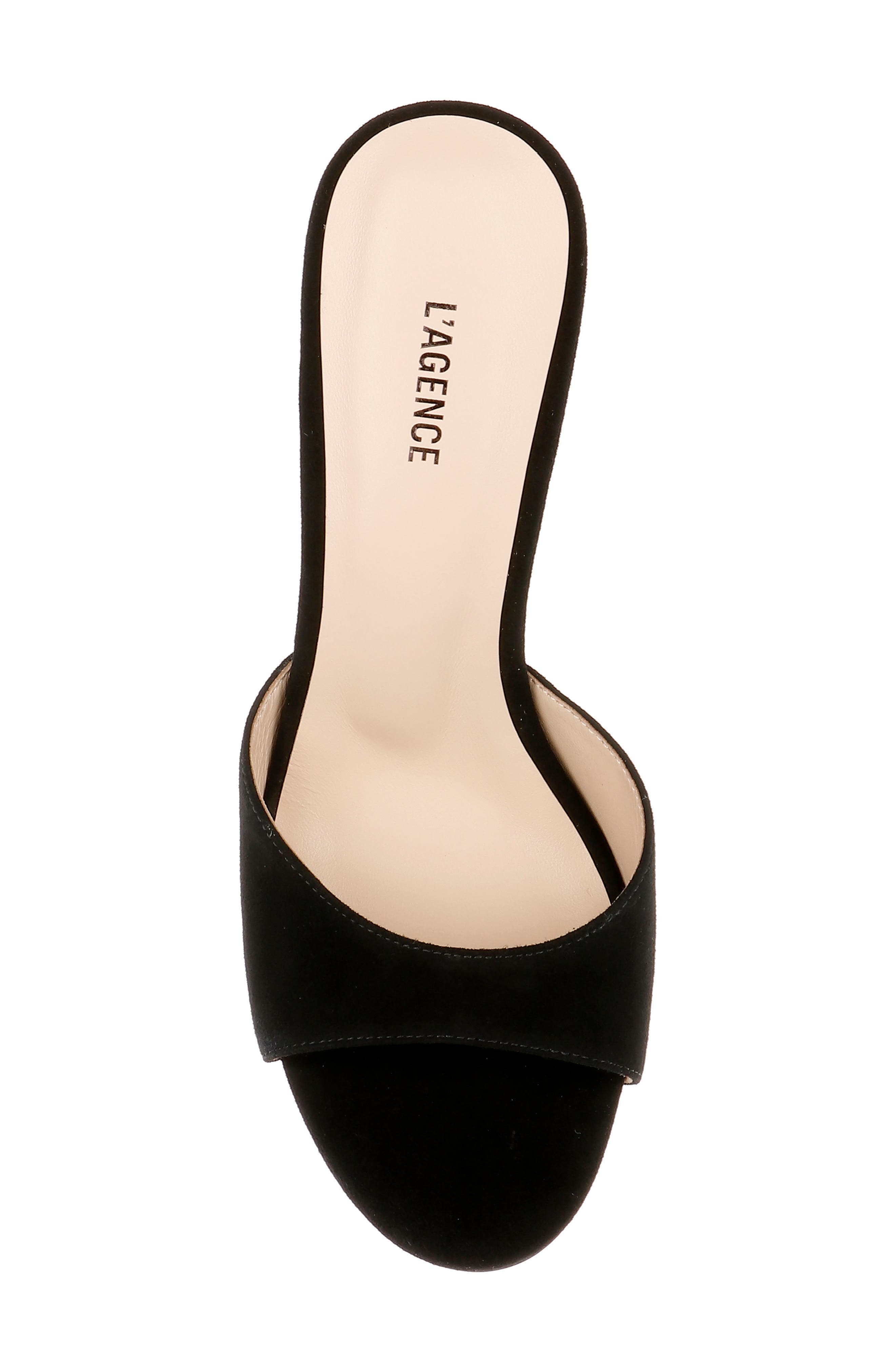 L'AGENCE Avery Slide Sandal in Black at Nordstrom - 5