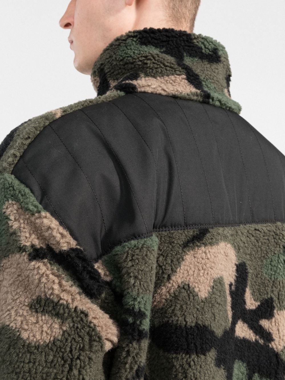 camouflage-pattern fleece jacket - 5