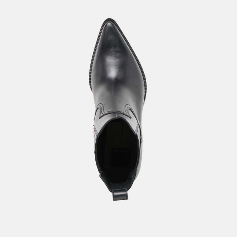 SLIM BOOTIES BLACK LEATHER 13