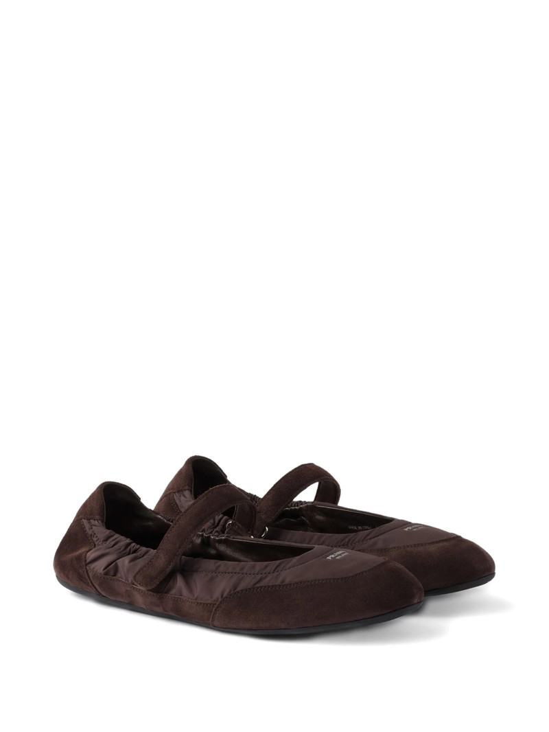 Prada Prada Collapse Suede Ballet Flats outlook