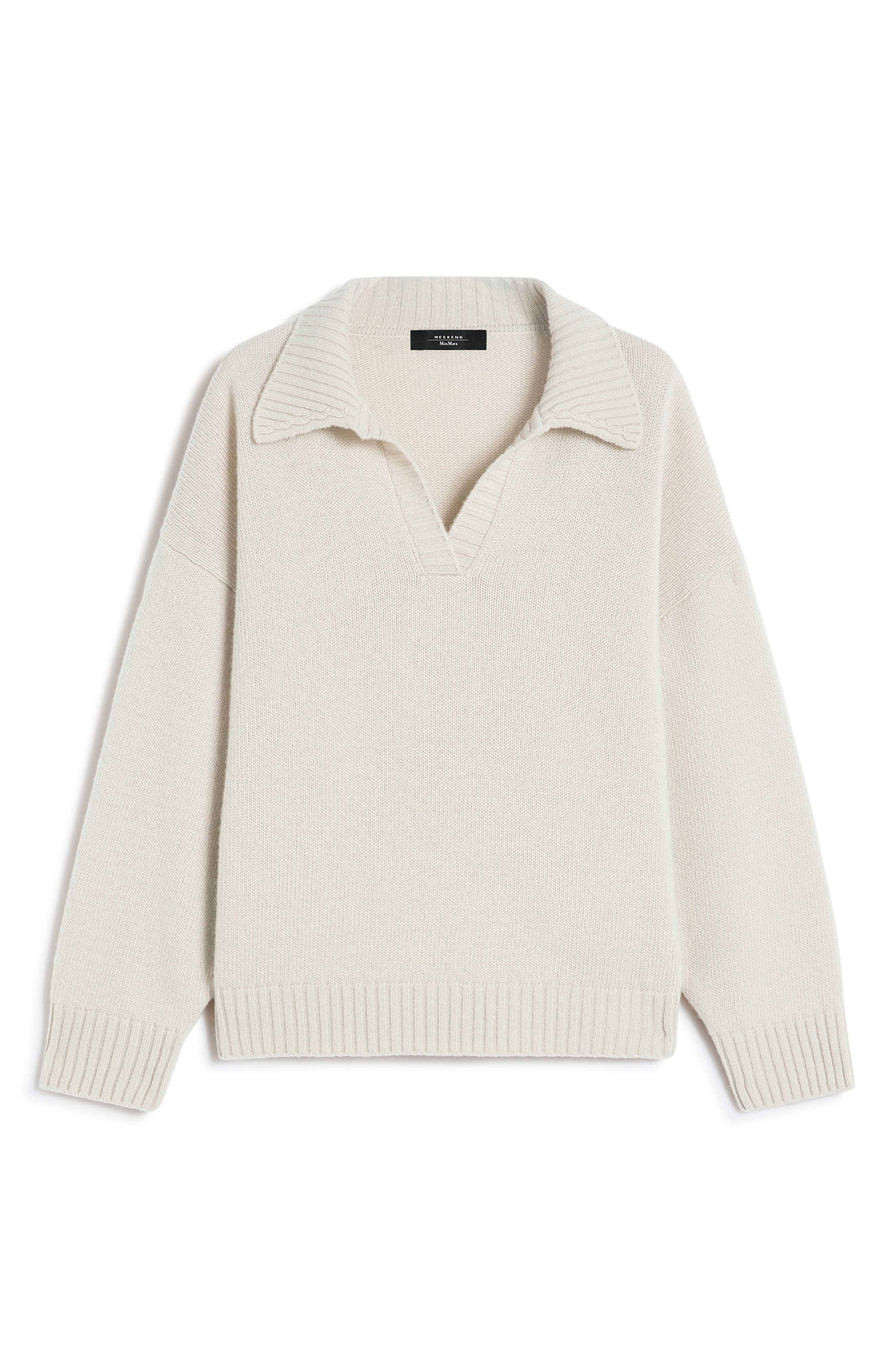Weekend Max Mara Agre Collar Sweater in Beige at Nordstrom - 3