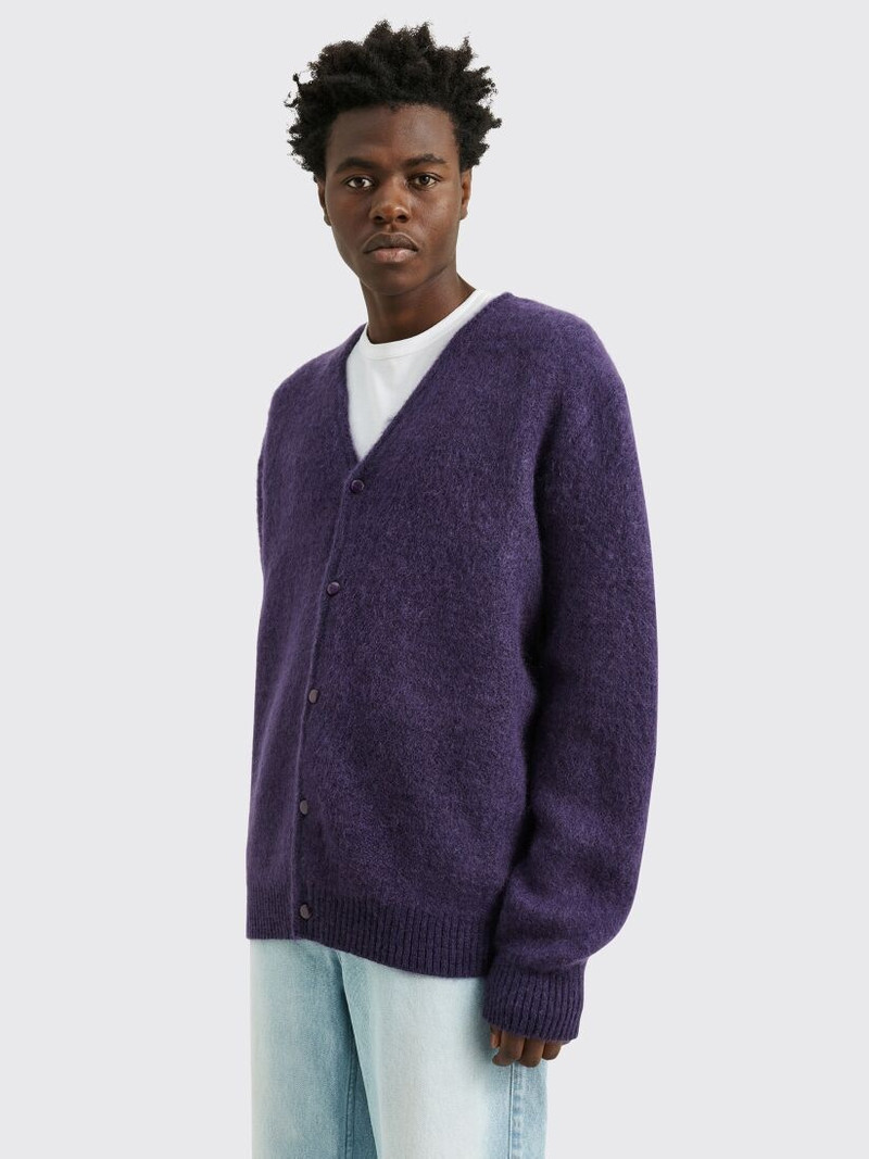 NEEDLES NEEDLES MOHAIR CARDIGAN SOLID PURPLE outlook