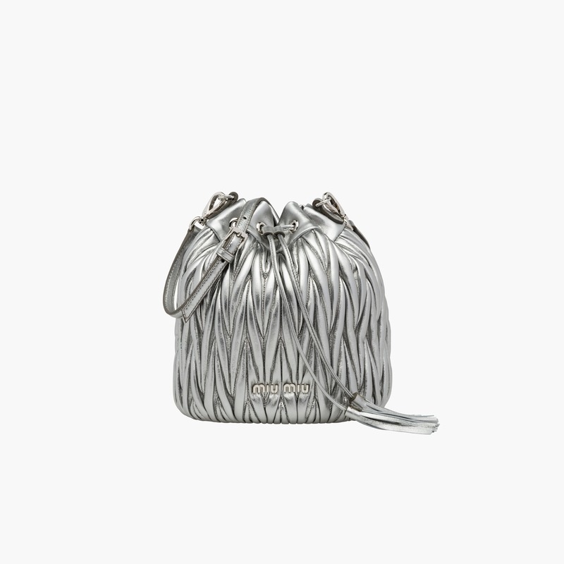 Matelassé nappa leather bucket bag - 2