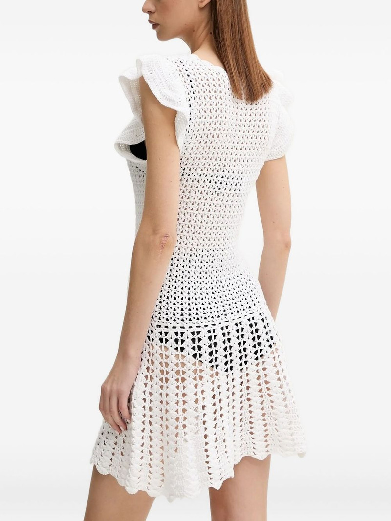 MELISSA ODABASH Annalise ruffled crochet mini dress outlook