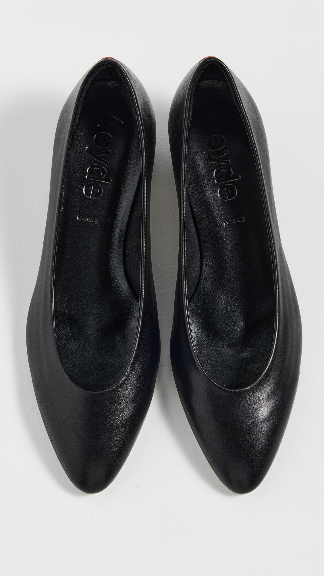 Helia Nappa Leather Black Heels - 4