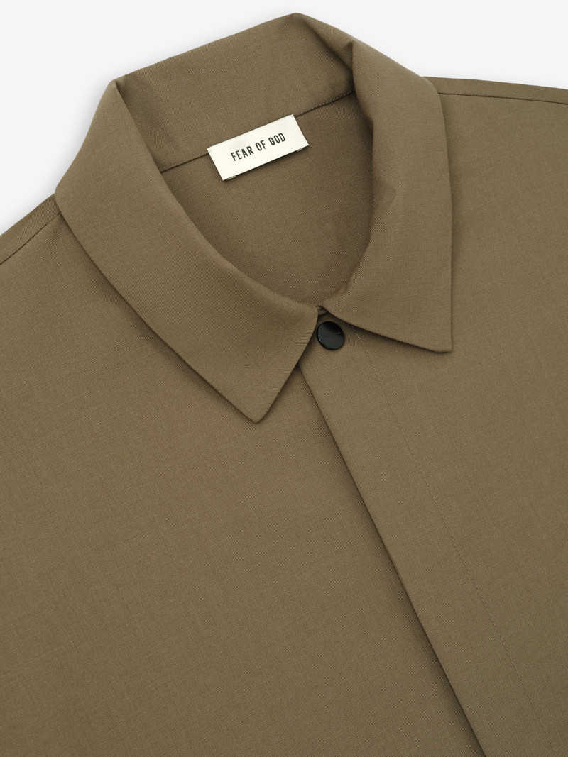 Wool Poplin Relaxed Shirt 3