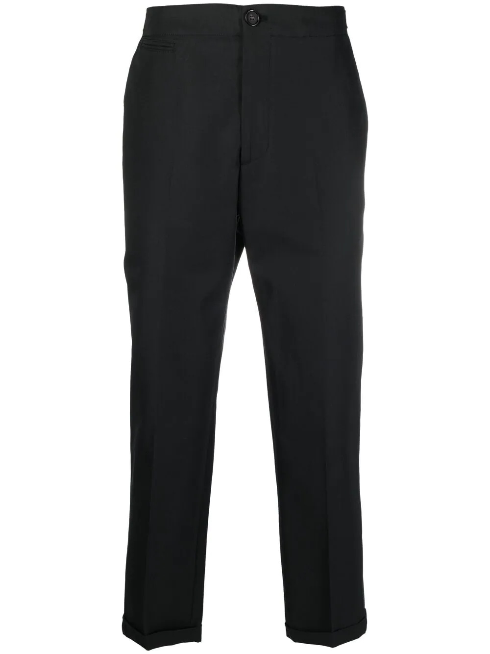 logo-strap tailored trousers - 1