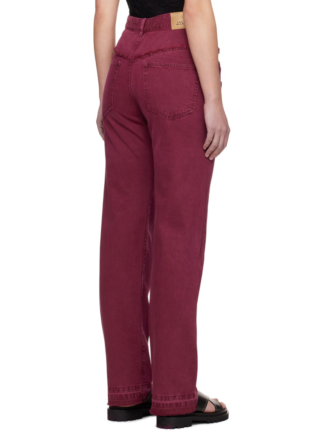 Burgundy Noemie Jeans - 3