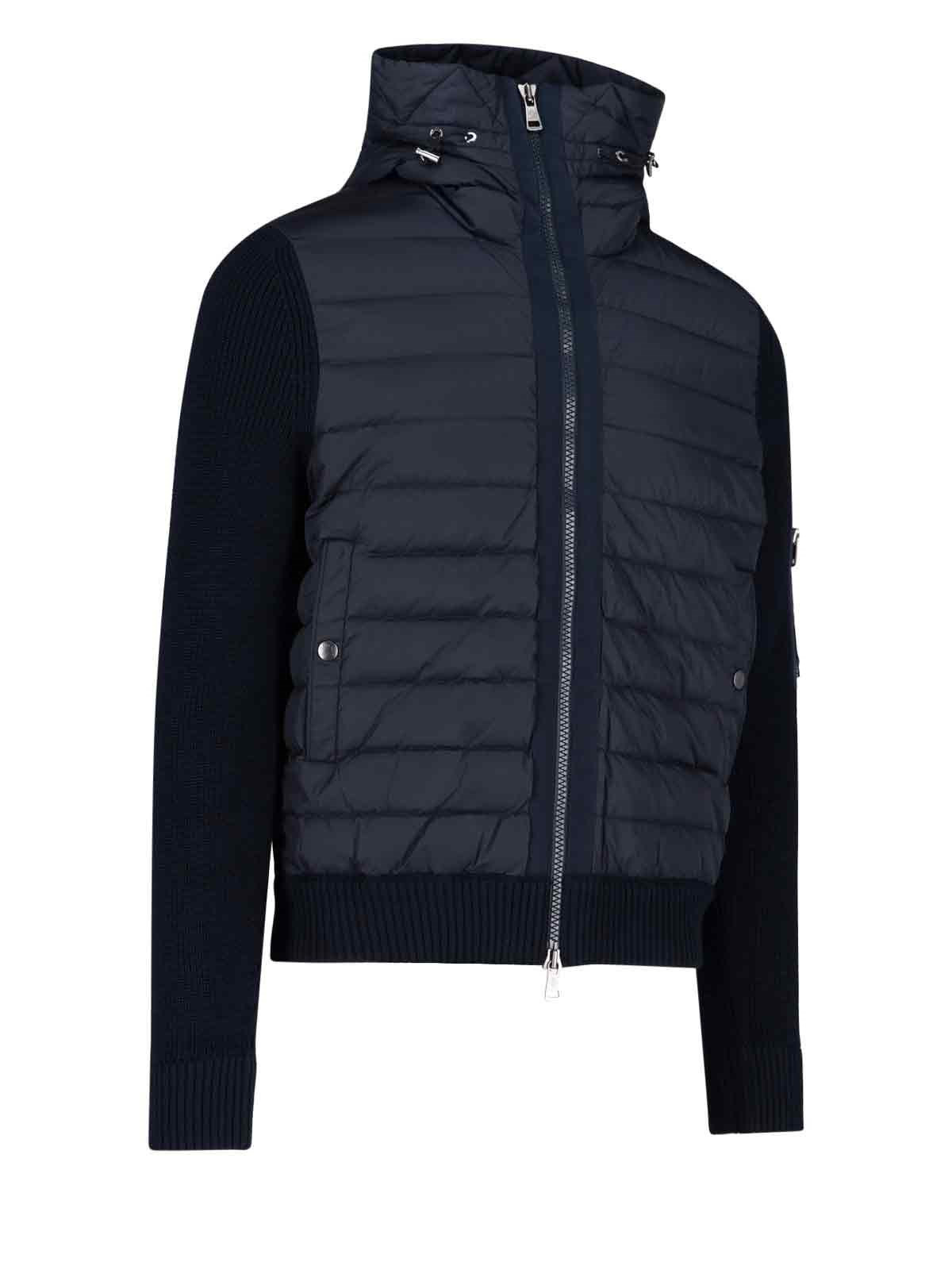 HOODED JACKET NYLON DETAILS - 2