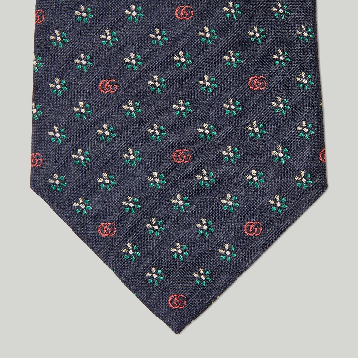 Double G cherry silk jacquard tie - 3