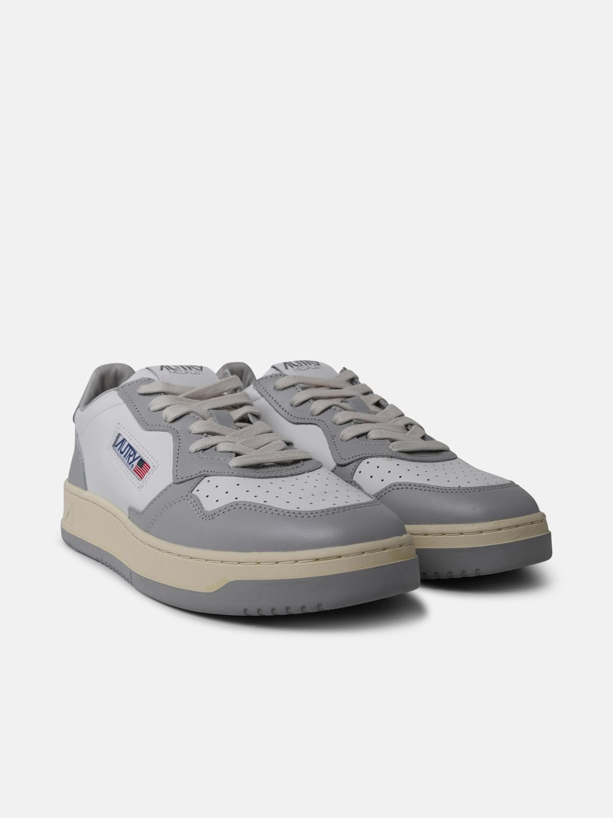 'MEDALIST' TWO-TONE LEATHER SNEAKERS - 2