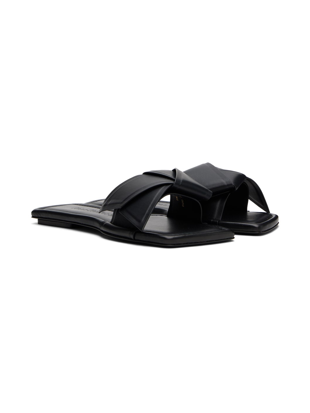 【送料&関税込】Acne Studios Musubi Black Sandals Acne Studios Musubi Black Sandals | italist