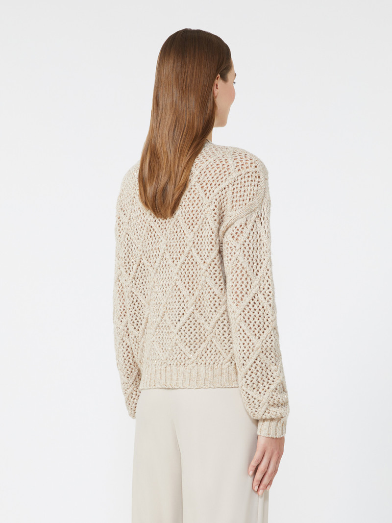 ELLADE Boxy sweater in wool and cashmere with sequins 4