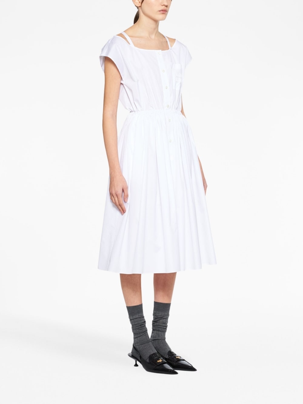 cotton midi dress - 3