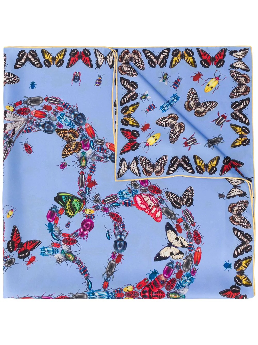 butterfly-print scarf - 1