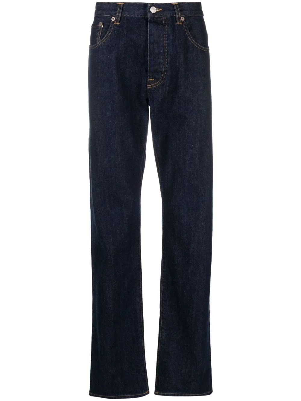 mid-rise straight-leg jeans - 1
