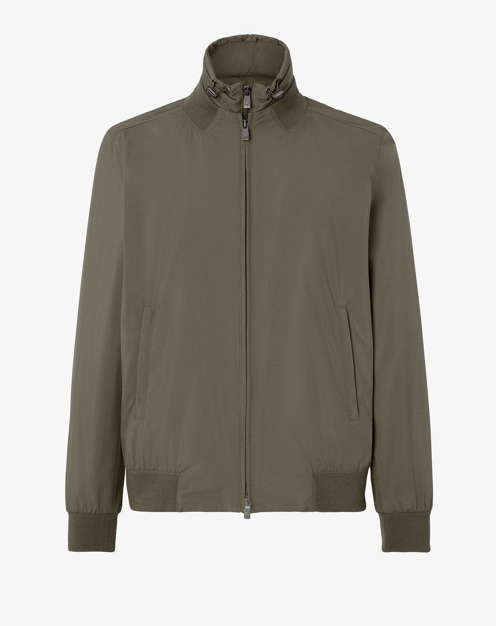 Green technical padded bomber jacket - 1