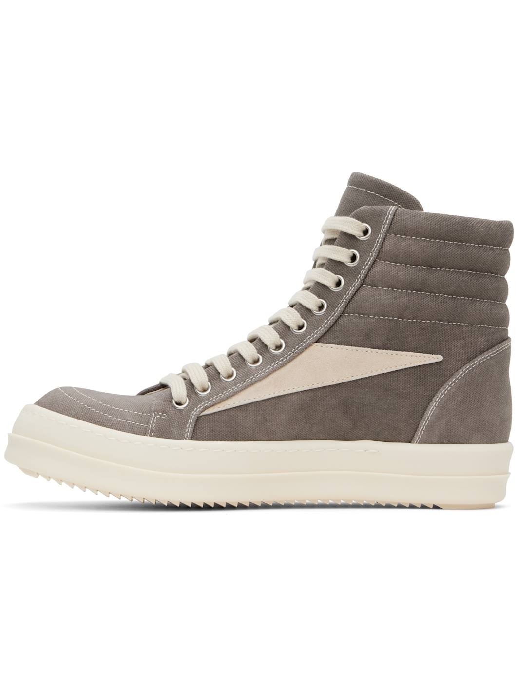 Gray Hollywood Vintage High Sneakers - 3