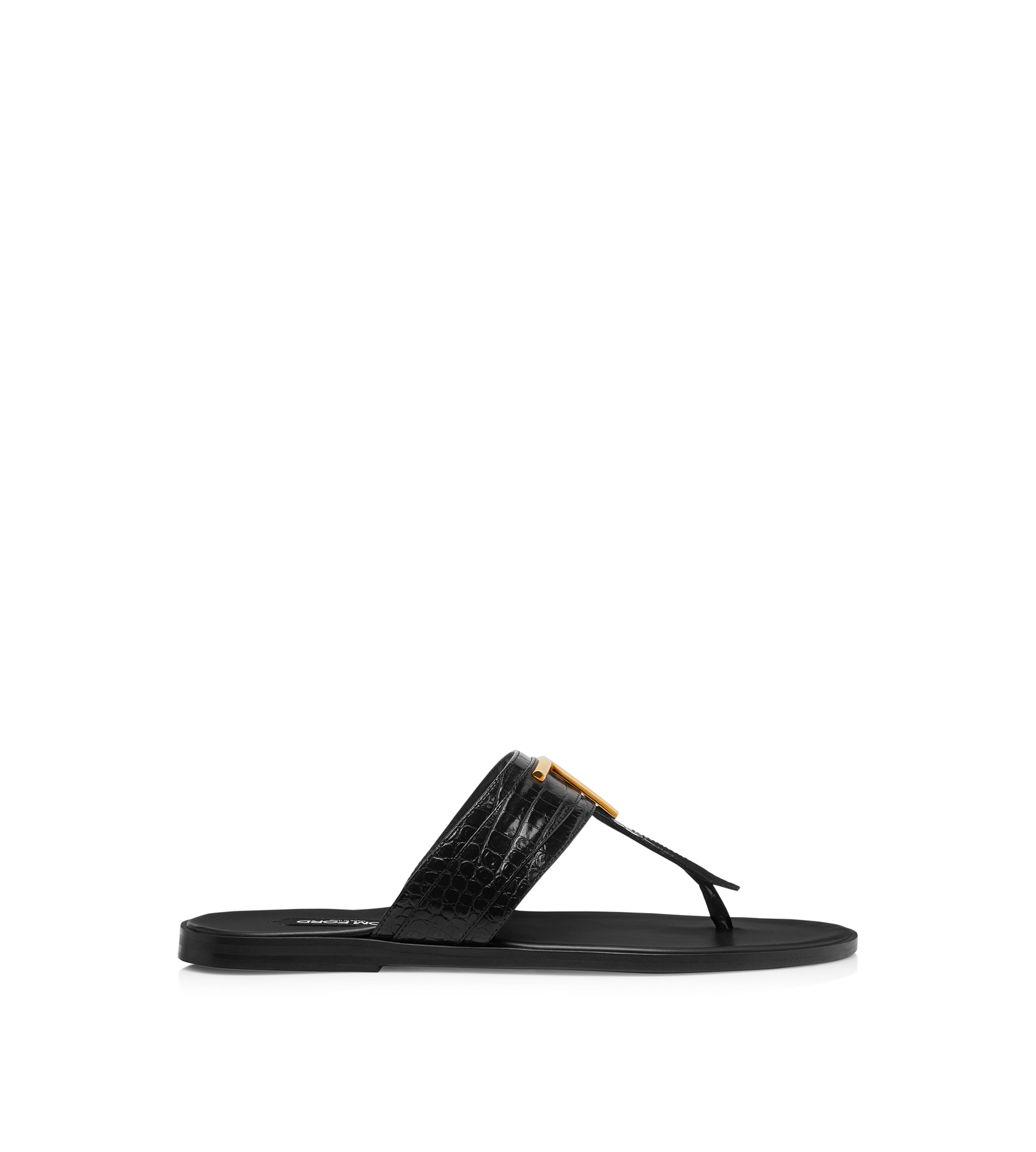 PRINTED CROC BRIGHTON SANDAL - 1