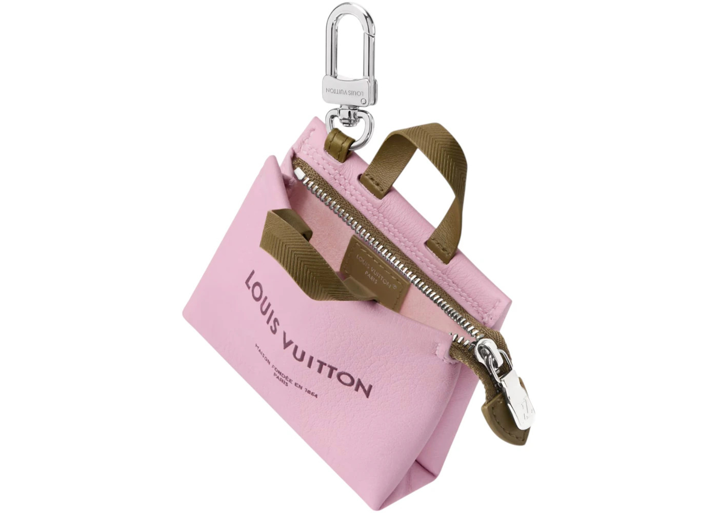 Louis Vuitton x Nigo LV Mini Shopper Bag Charm Pink - 2