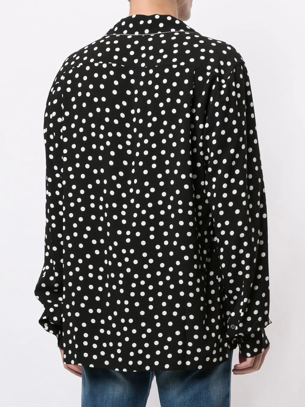 polka dot print shirt - 4