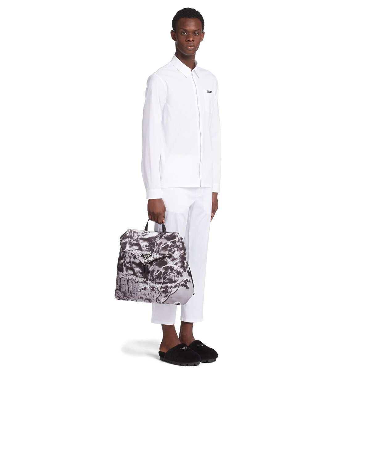 Printed Re-Nylon backpack - 7