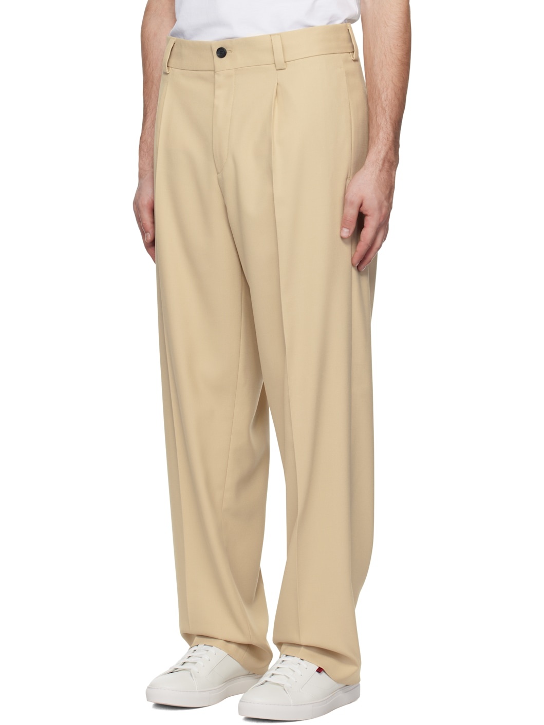 Beige Notched Suit - 4