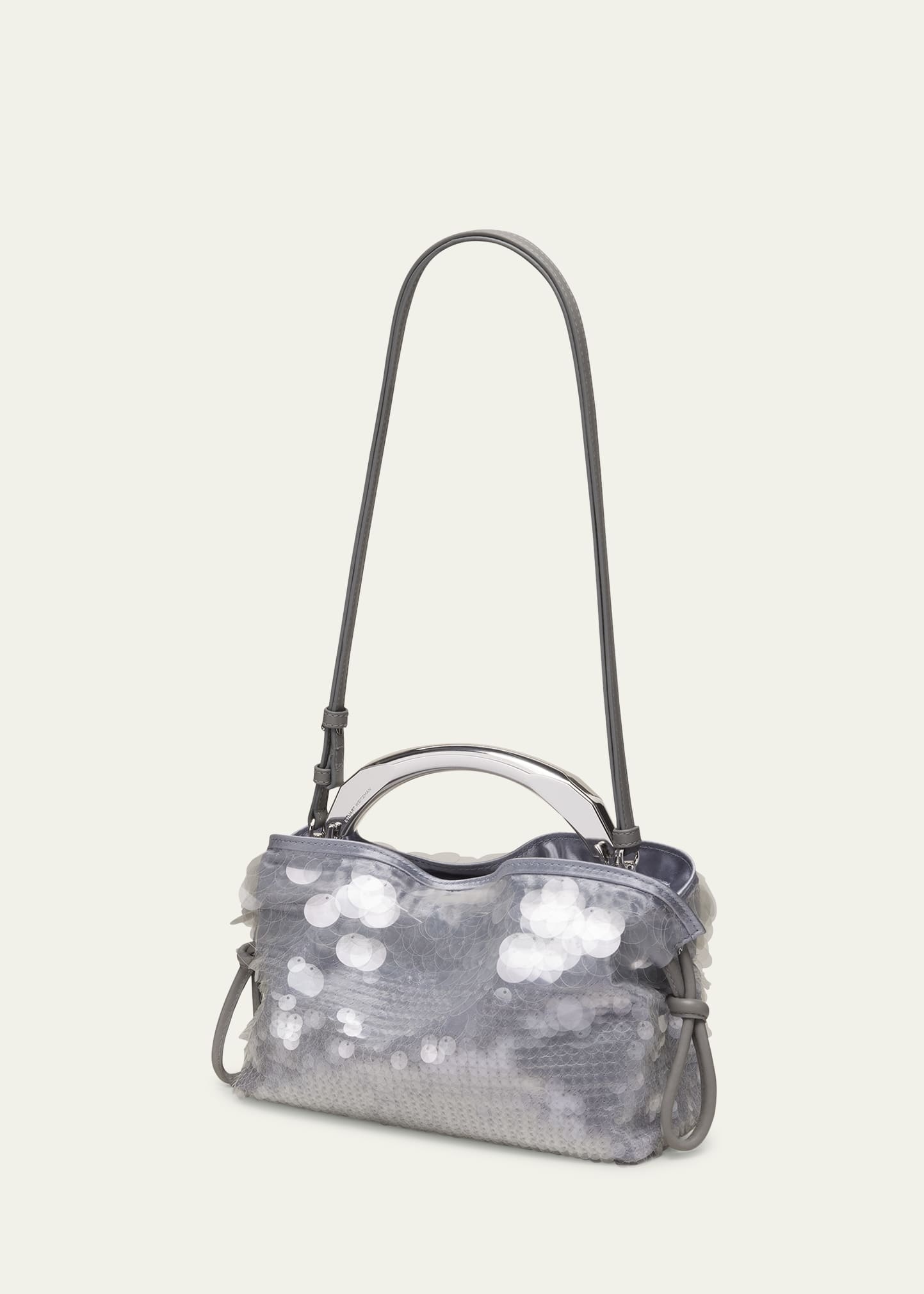 Mia Arc Mini Sequined Top-Handle Bag - 2