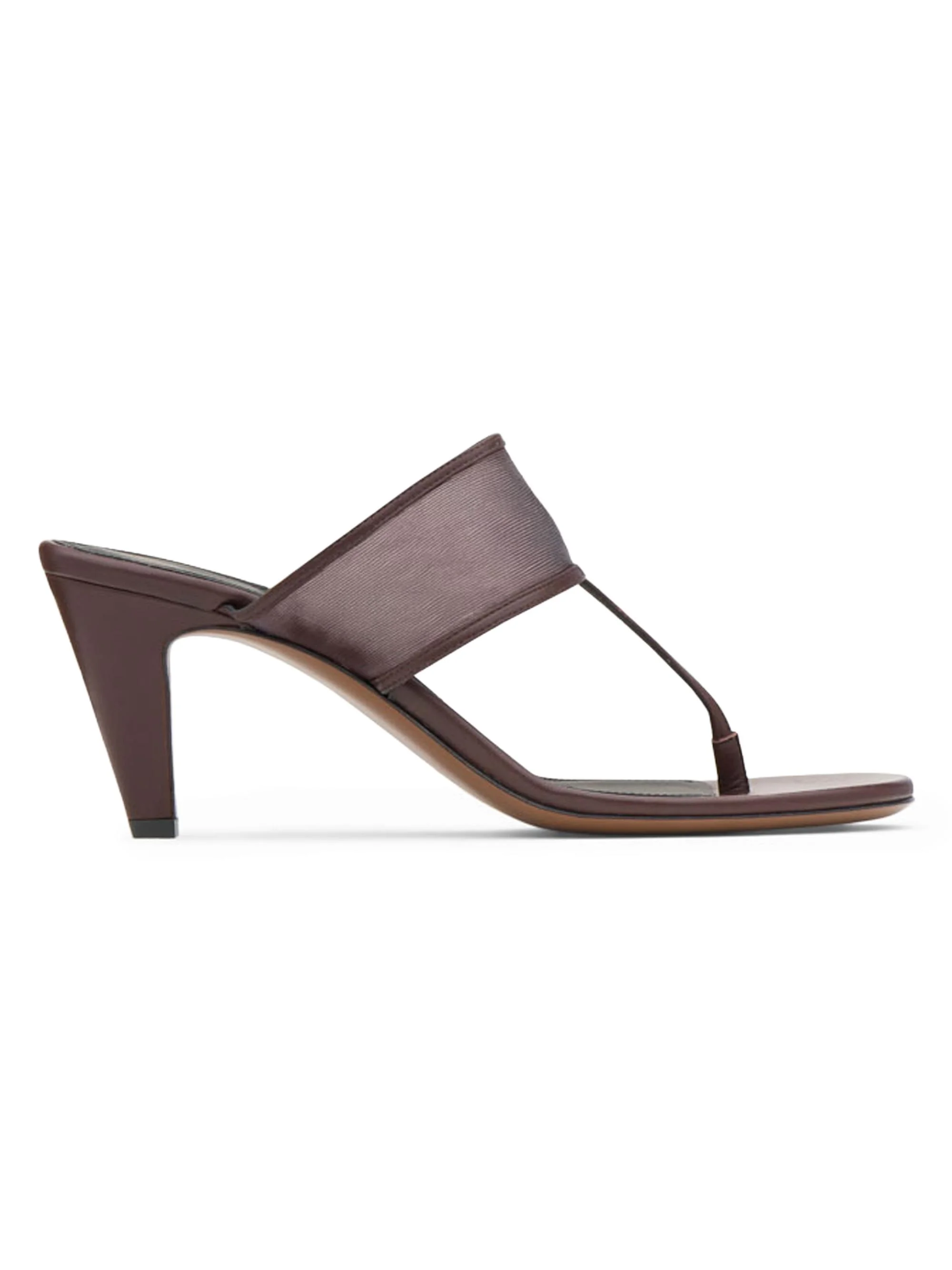 Women's Nostalgic Modernism Vena 65MM Leather Sandals - Dark Chocolate - 1