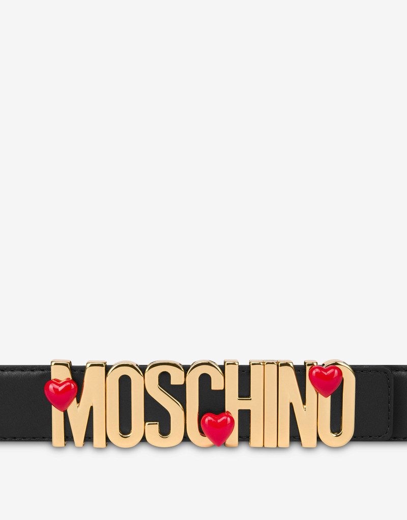 Moschino HEARTED LOGO BELT outlook