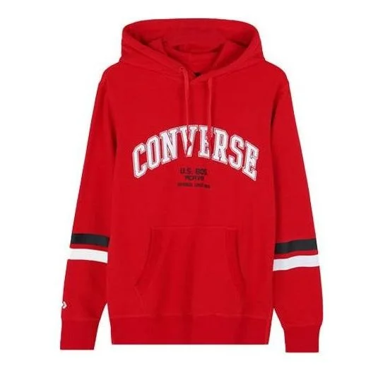 Converse Collegiate Text Pullover Hoodie 'Red' 10017352-A04 - 1