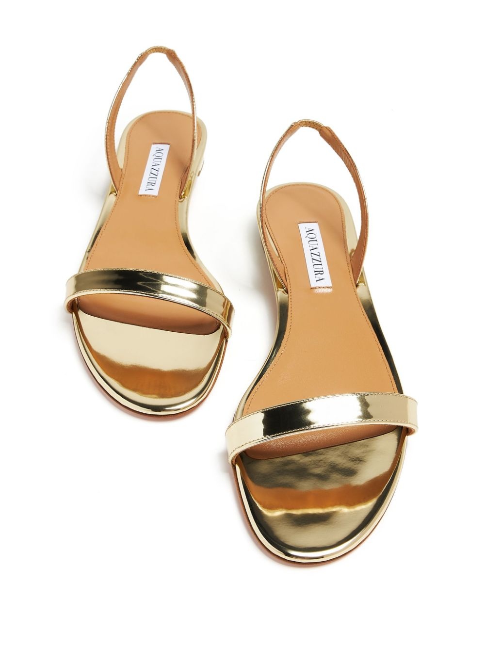 metallic leather sandals - 4