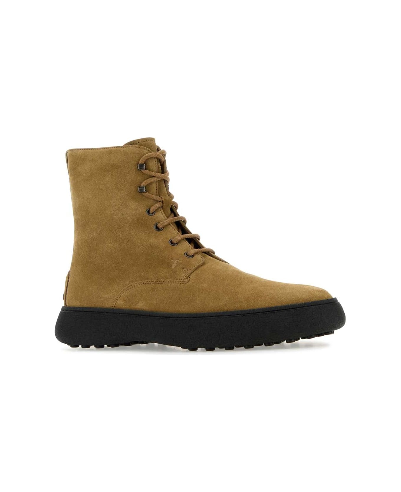 Camel Suede Ankle Boots - 2