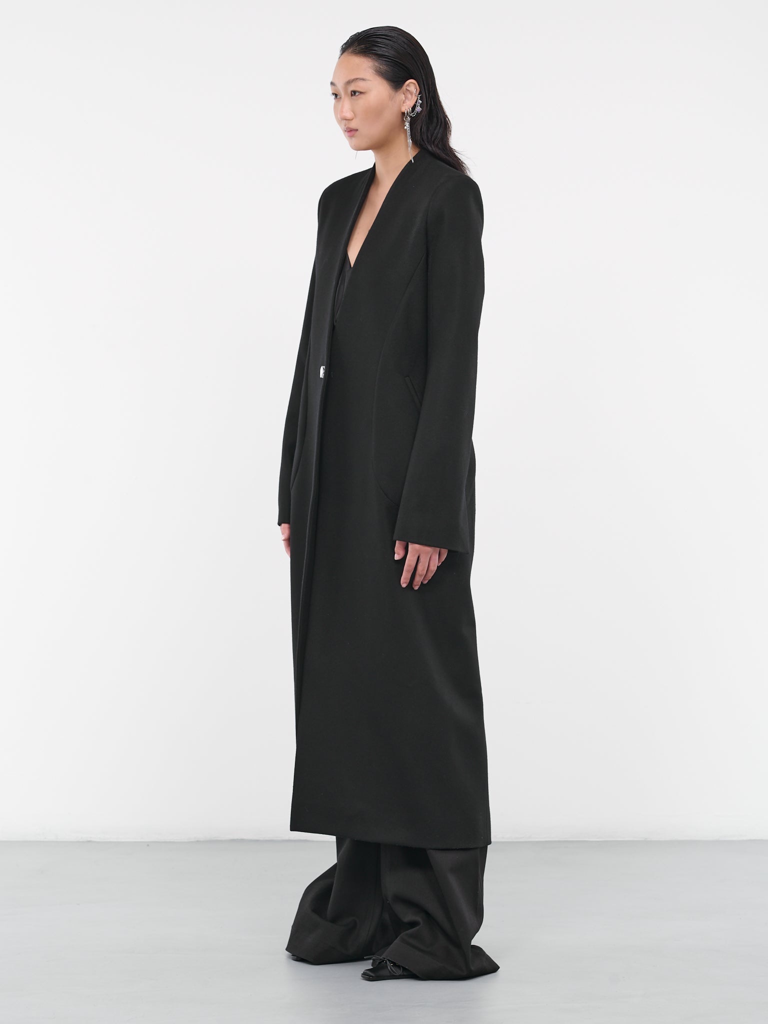 Paneled Wool Coat - 2
