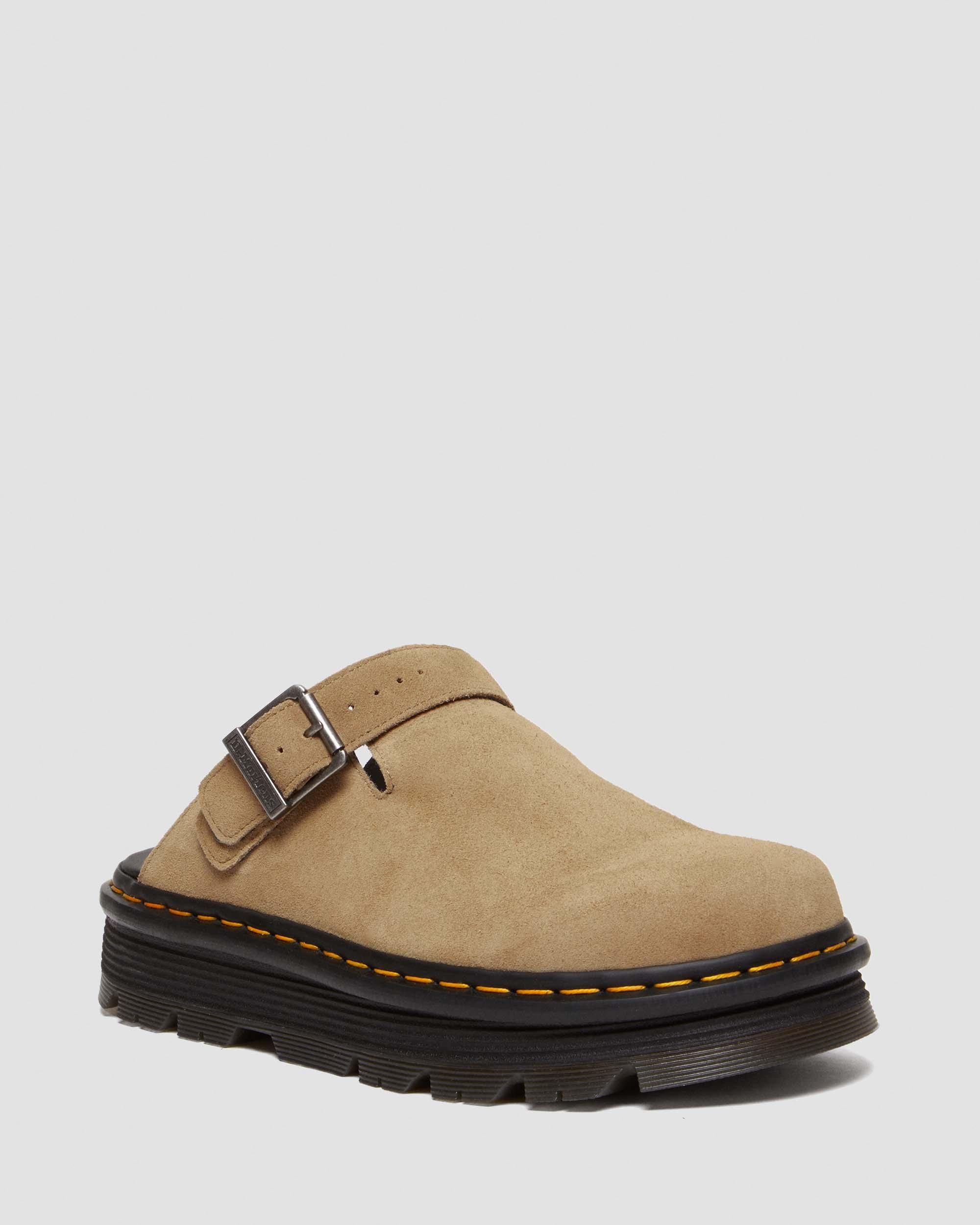 Zebzag Suede Slingback Platform Mules - 5
