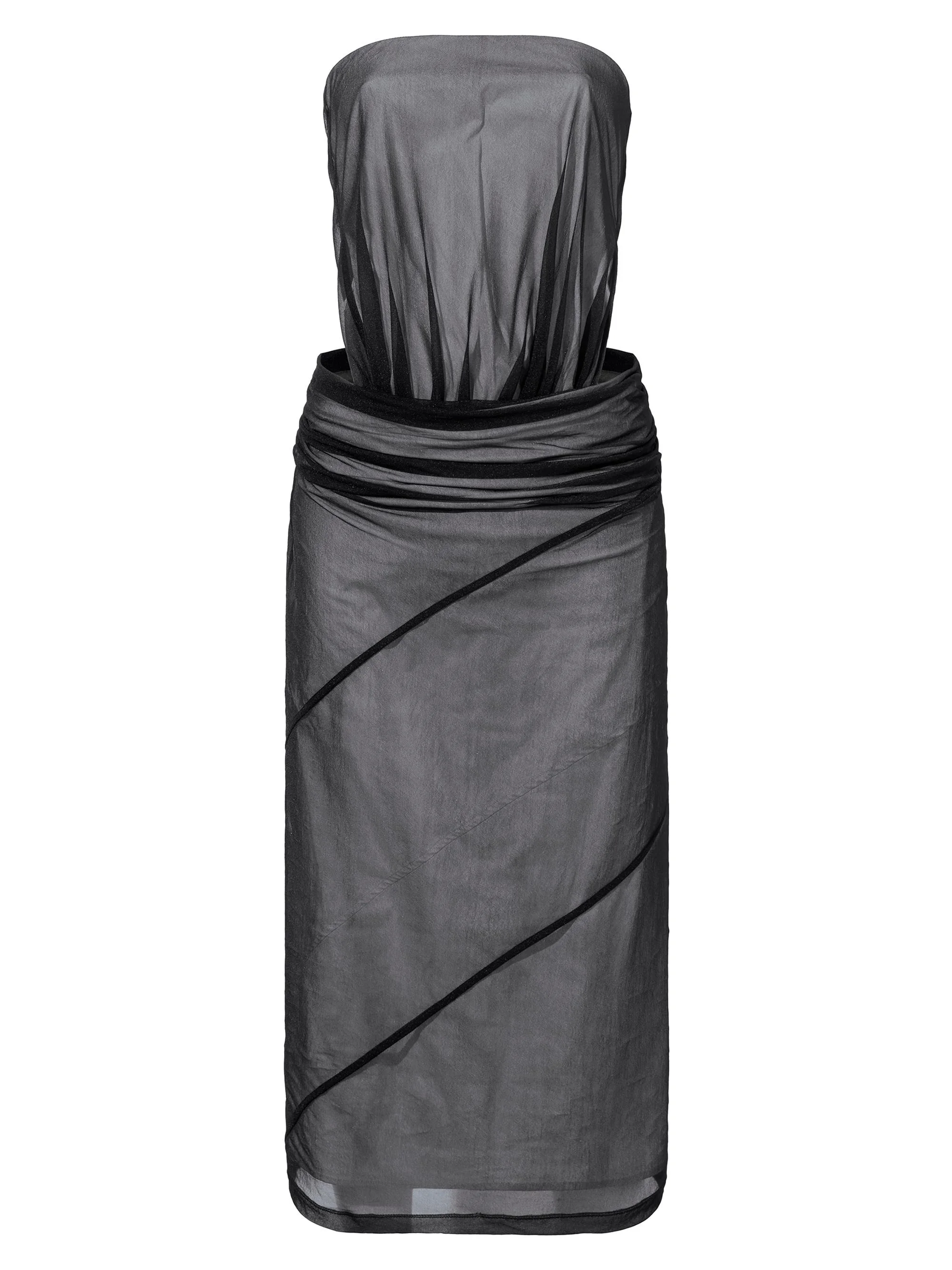 Women's Gwen Strapless Cut-Out Midi-Dress - Black - 1