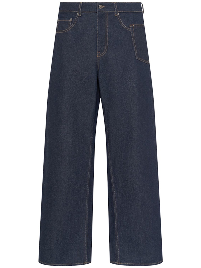 Journey cotton denim wide jeans - 1