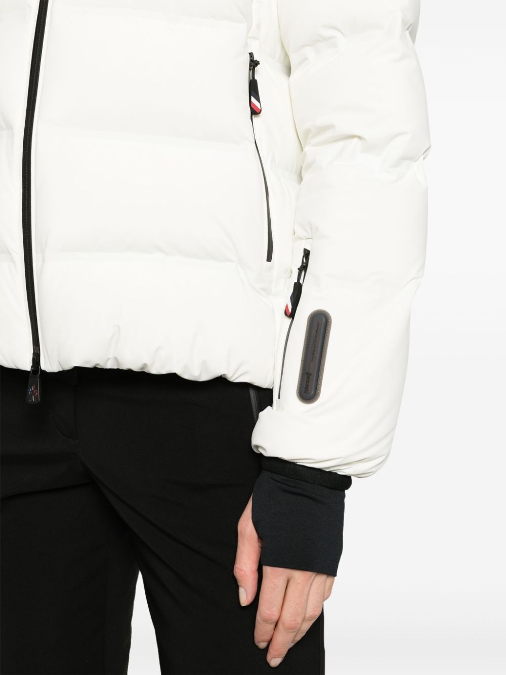 Suisses logo-print puffer jacket - 5