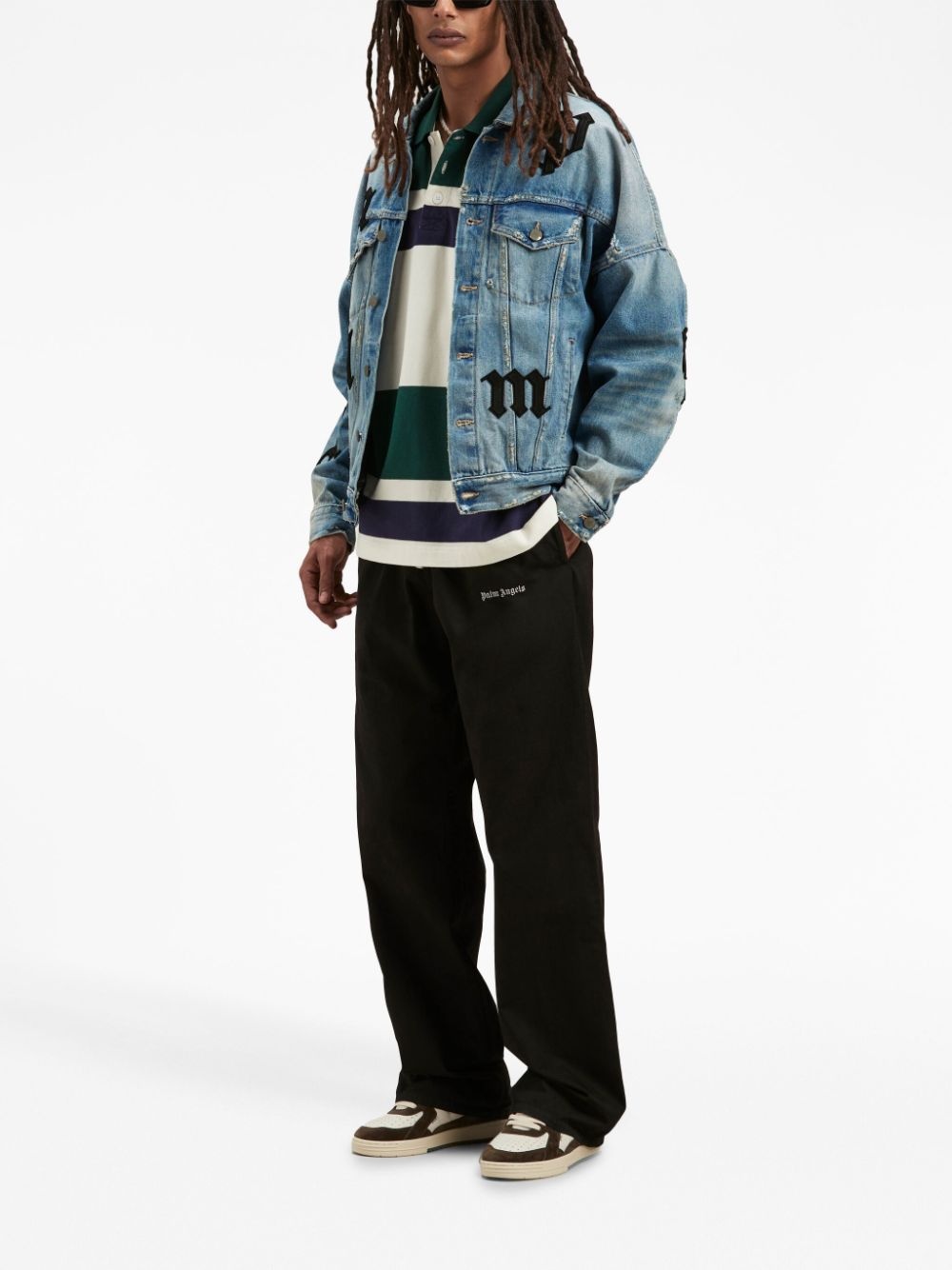 logo-print drawstring track pants - 2